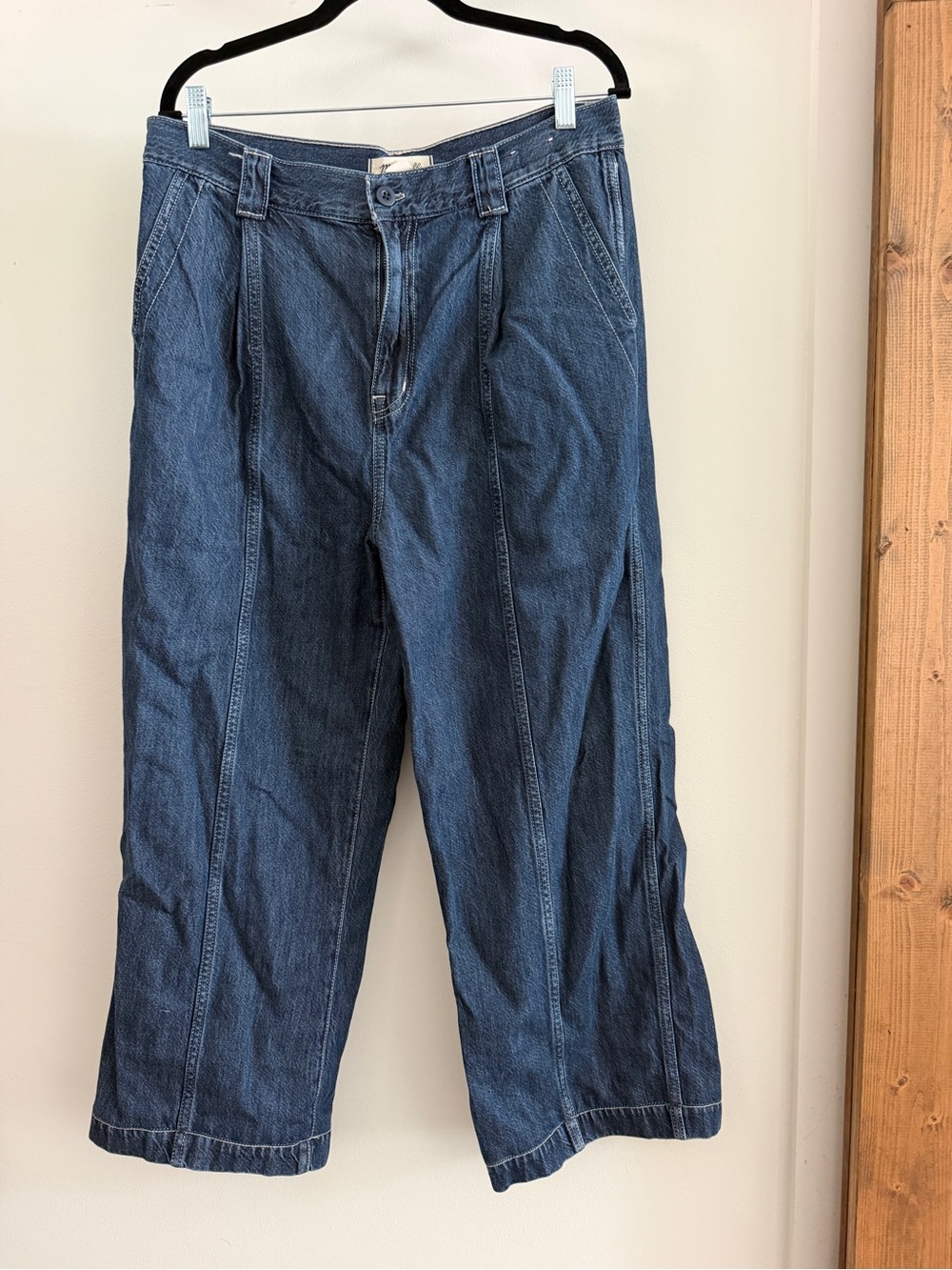 Madewell Women's Relaxed Wide-Leg Jeans - Dark Blue